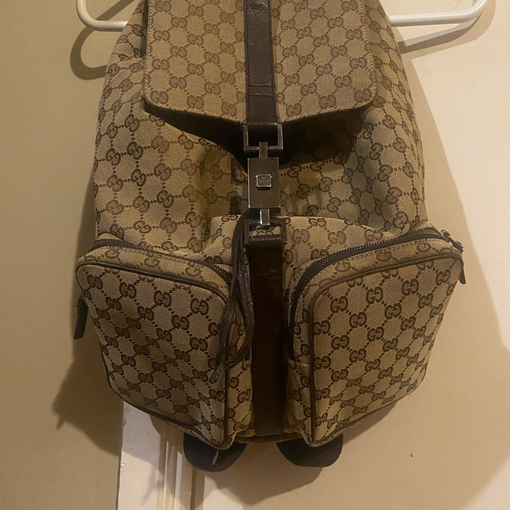 Gucci Brown Monogram Men's Backpack